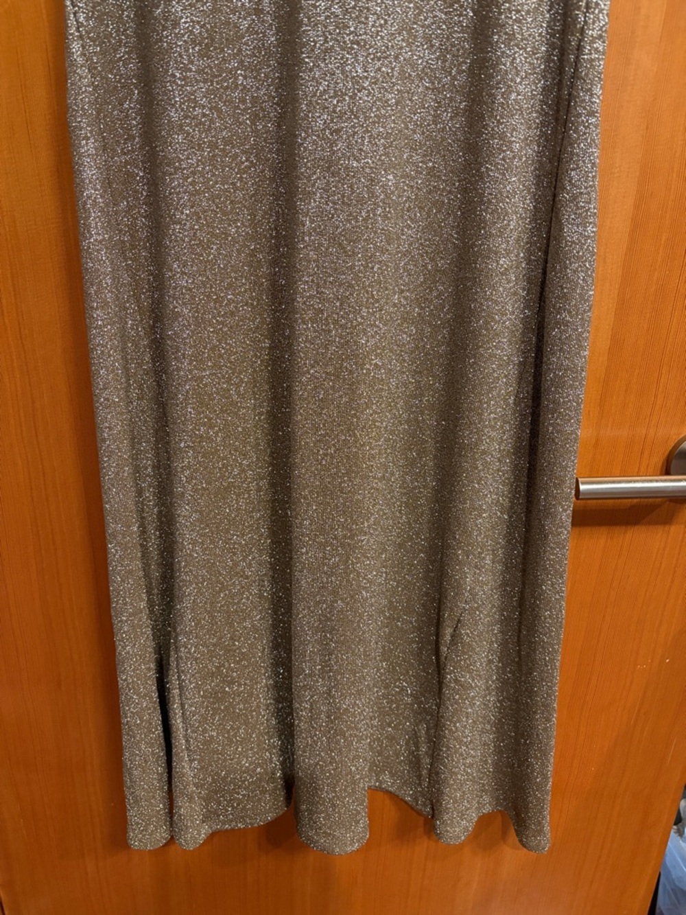 ZARA Metallic Thread Sleeveless Maxi Dress - Picture 6 of 8